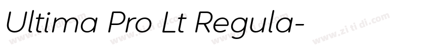 Ultima Pro Lt Regula字体转换